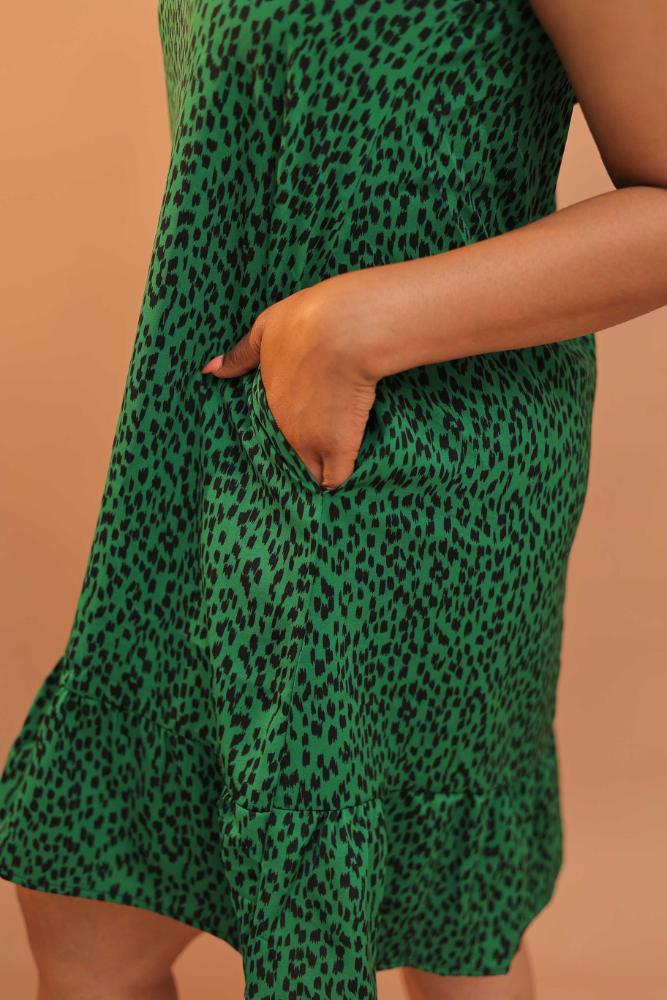 Animal Print pattern Flowy Dress