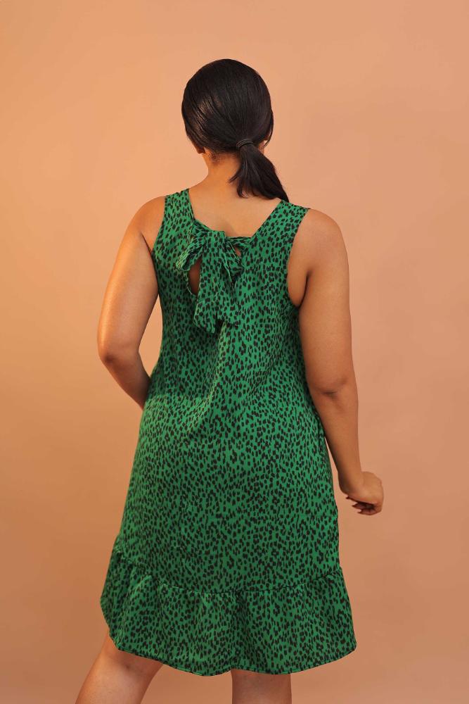 Animal Print pattern Flowy Dress