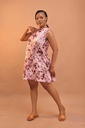 Floral pattern flowy dress