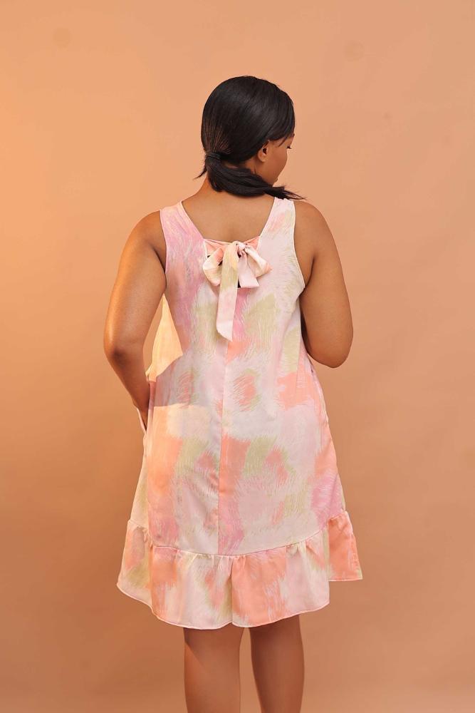 Blush pattern flowy Dress