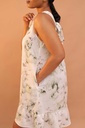 Botanical pattern flowy dress