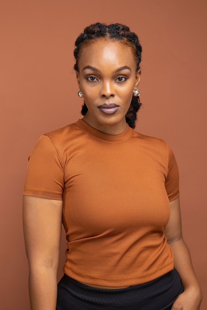 Ribbed Basic Top Short Sleeve