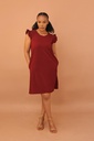 Ruffle sleeve Dress