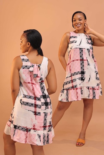 Blush pattern flowy Dress