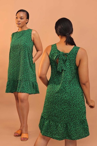 Animal Print pattern Flowy Dress