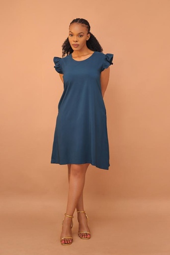 Ruffle sleeve Dress