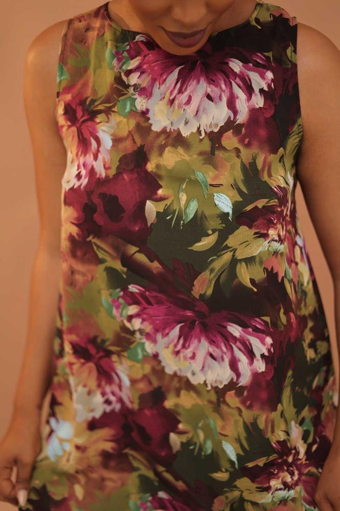 Pattern Flowy Dress