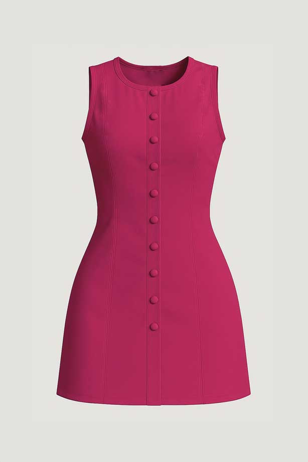 Short Button Dress