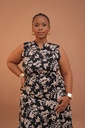 Floral Pattern Maxi Dress