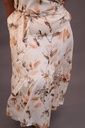 Mocha Bloom Pattern maxi Dress