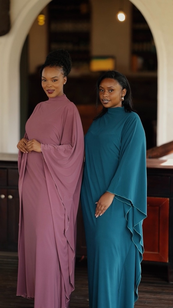 Skin High Neck Kaftan