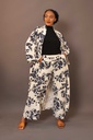 Pattern Wide Leg Pant Petral