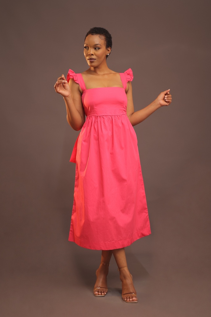 Solana Open-Back Midi Dress
