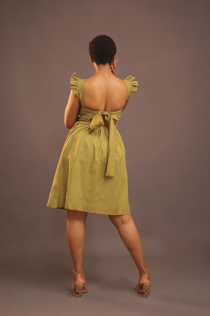 Solana Open-Back Short Dress