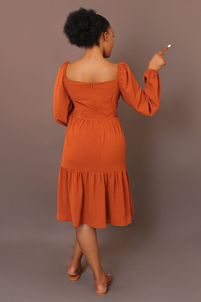 Puffy Sleeve Dress