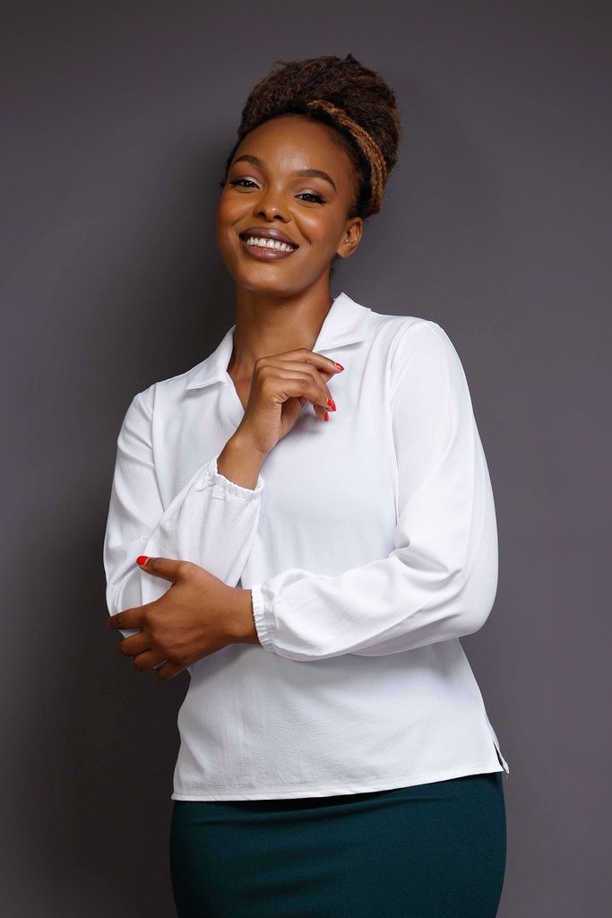 Collared Office Blouse