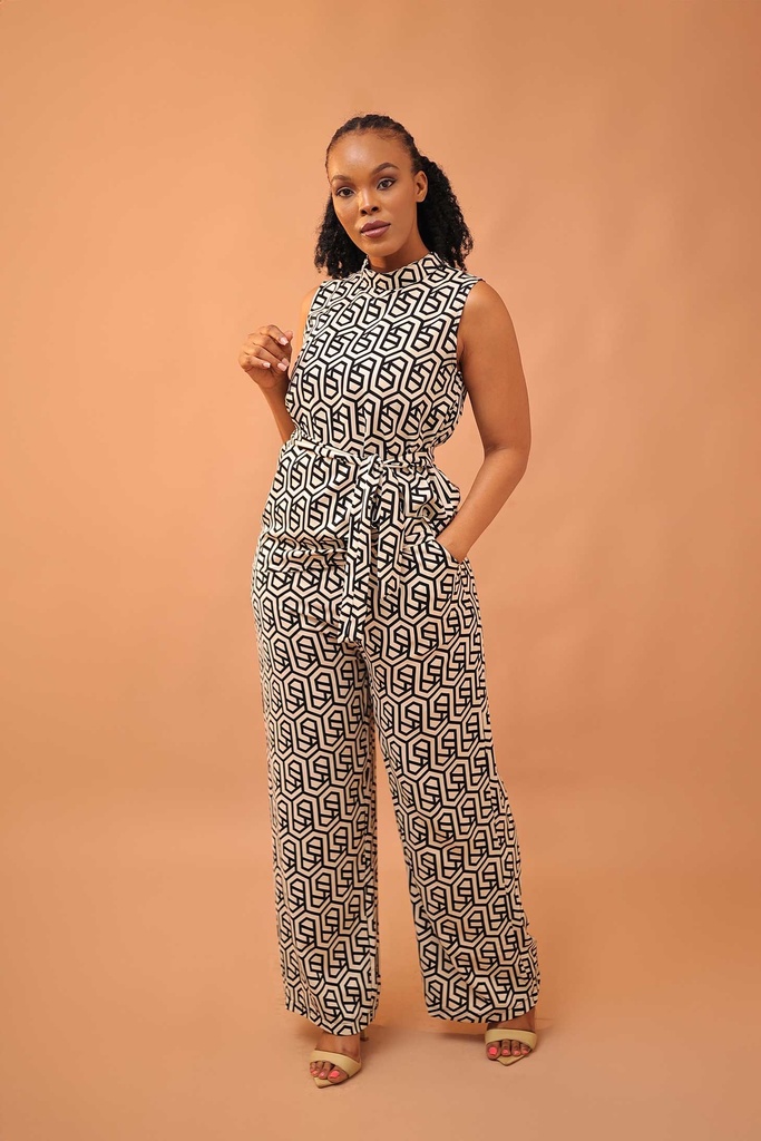 Black Aztec pattern luxe set