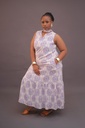 Orchid Pattern maxi Dress