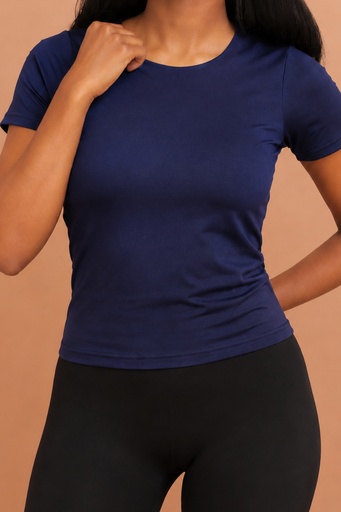 Basic Tee Short Sleeves — Navy Blue