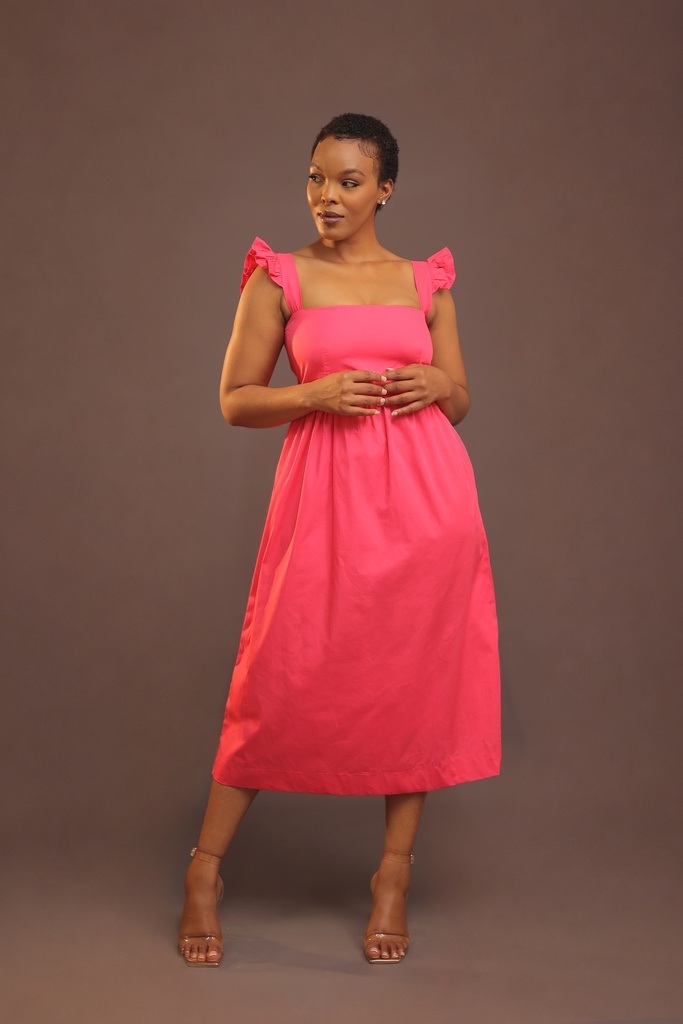 Solana Open-Back Midi Dress
