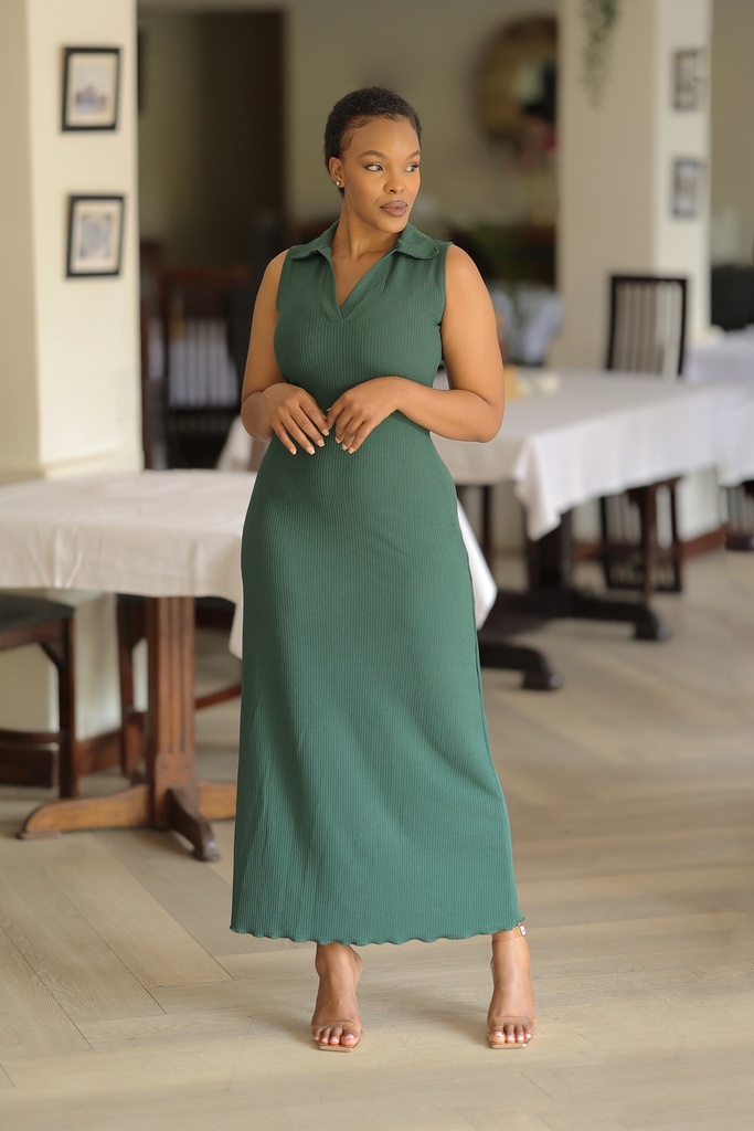 Sleeveless Knit Midi