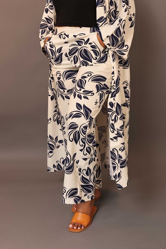 Pattern Wide Leg Pant Petral