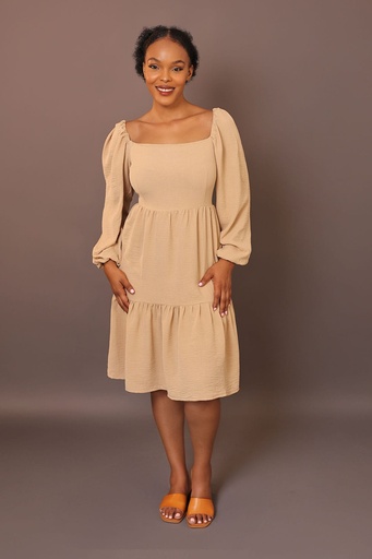 Puffy Sleeve Dress