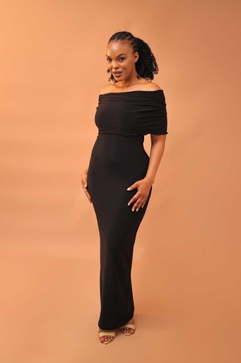 Skin off shoulder Maxi Dress