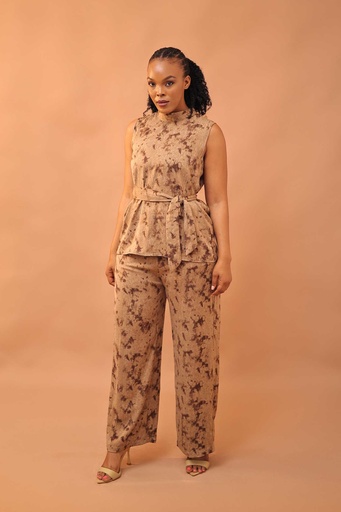 Brown moon pattern Luxe set